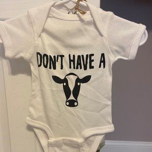 Don't have a cow onsie!